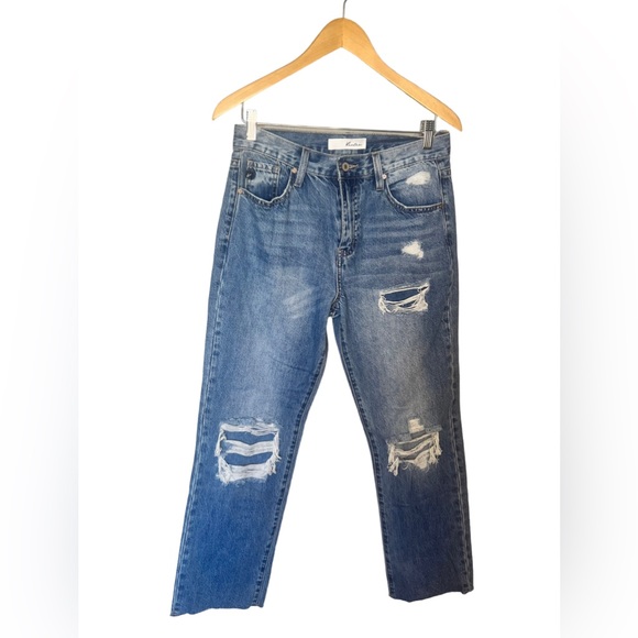 KanCan Cropped Ankle Straight Leg Jeans - Picture 6 of 8
